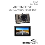 Whistler D16VR Automotive Digital Video Recorder manual cover