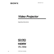 Sony VPL-VW50 manual cover