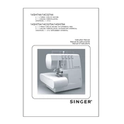 Singer 14SH744, 14CG744, 14SH754, 14CG754  manual cover