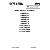 Yamaha SR10RDH, SR10RSH, SR10LDH 2017 manual cover