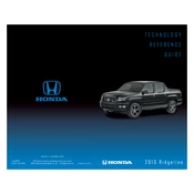 Honda Ridgeline 2013 Technology manual cover