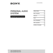 Sony FST-GTK17iP manual cover