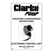 Clarke 7230700 EPC1000 Electronic Control Unit manual cover