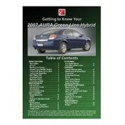 Saturn Aura Green Line Hybrid 2007 manual cover