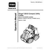 Toro Dingo 320-D CE Kit 22325 Utility Loader