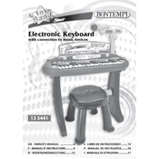 Bontempi 13 3441 Electronic Keyboard manual cover