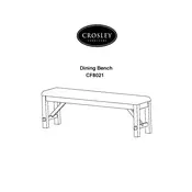 Crosley CF8021 Bench manual cover