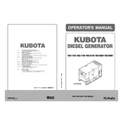 Kubota SQ-1120 Generator manual cover