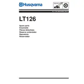 Husqvarna LT126 Lawn Mower manual cover