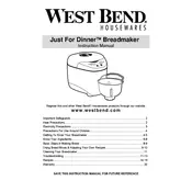 West Bend L5662 41077 Breadmaker manual cover