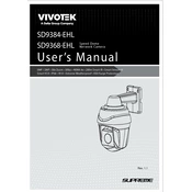 Vivotek SD9384-EHL Camera manual cover