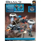 Mega Bloks Mattel Halo Police Air Support Hornet CYY59 Construction Set manual cover