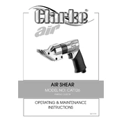 Clarke 3120139 CAT126 Air Shear manual cover