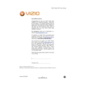 Vizio VX20L TV manual cover