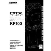 Yamaha KP100 Drum Pad manual cover