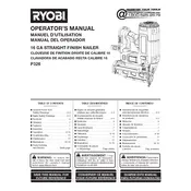 Ryobi P326 16 Nailer manual cover