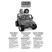 Power Wheels Mattel Barbie Jammin Jeep V2503 Toy manual cover