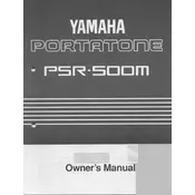 Yamaha PSR-500M Keyboard manual cover