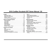 Cadillac Escalade EXT 2010 manual cover