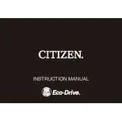 Citizen U209 Watch manual cover