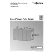 Viessmann Vitotronic 200 CM2 Series Exhaust Vacuum Relief Damper Accessory manual cover