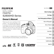 Fujifilm FinePix S2800HD Camera manual cover