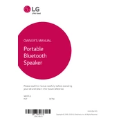 LG PK7 PK7.DUSALLK Speaker manual cover