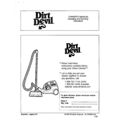 Dirt Devil Reconditioned Vision Canister R082600 manual cover