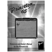 Fender Princeton 65 22-6704-020 120V 60Hz USA Amplifier manual cover