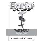 Clarke 6501142 CBGS2 Adjustable Bench Grinder Stand manual cover