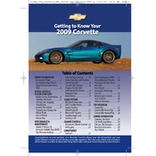 Chevrolet Corvette 2009 manual cover