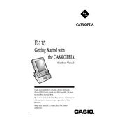 Casio Cassiopeia E-115 Pocket PC manual cover