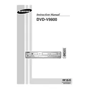 Samsung DVD-V9800 DVD Player manual cover