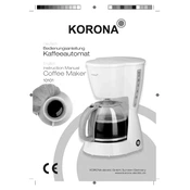 Korona 10101 Coffee Maker manual cover