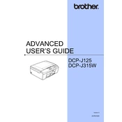 Brother DCP-J125 Advanced manual cover