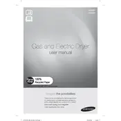 Samsung DV476GTHA Dryer manual cover