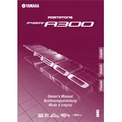 Yamaha PSR-A300 Keyboard manual cover