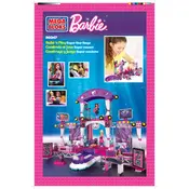 Mega Bloks Mattel Barbie Super Star Stage CXP39 Construction Set manual cover