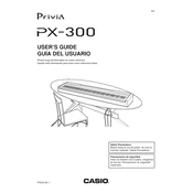 Casio Privia PX300 Keyboard manual cover