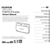 Fujifilm FinePix Z70 Camera manual cover