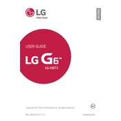 LG G6 LG-H872 H872 Platinum Phone manual cover