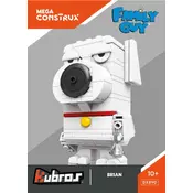 Mega Construx Mattel Kubros Family Guy Brian DXB90 Construction Set manual cover