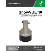 Campbell Scientific SnowVUE 10 Sensor manual cover