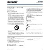 Shure UA221-RSMA Antenna manual cover