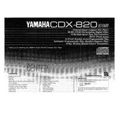 Yamaha CDX-820 Disc Player manual cover