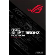 ASUS ROG Swift 360Hz PG27AQN Monitor manual cover