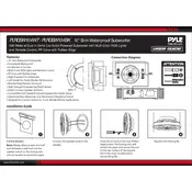 Pyle PLRGSW104BK Subwoofer manual cover