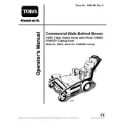 Toro Turbo Force 91-cm 30032 Mower manual cover