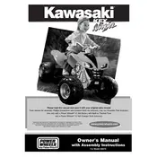 Power Wheels Mattel Kawasaki KFX Ninja B9272 Toy manual cover