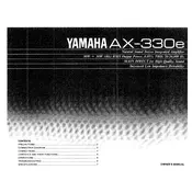 Yamaha AX-330e Amplifier manual cover